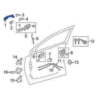 Toyota OE - Front Outer Exterior Door Handle