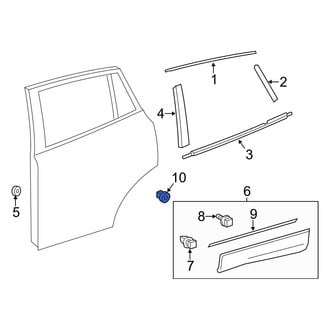 Toyota OE - Lower Door Molding Gasket