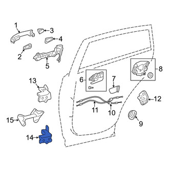 Toyota OE - Front Left Lower Door Hinge