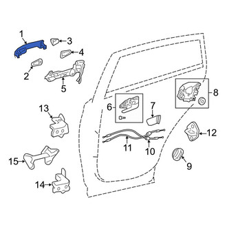 Toyota OE - Front Outer Exterior Door Handle