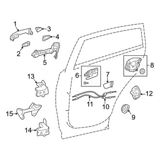 Toyota OE - Rear Door - Lock & Hardware