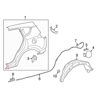 Toyota OE - Quarter Panel & Components (Canada Built), (Gas)