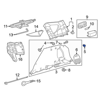 Toyota OE - Door Pillar Post Trim Grommet