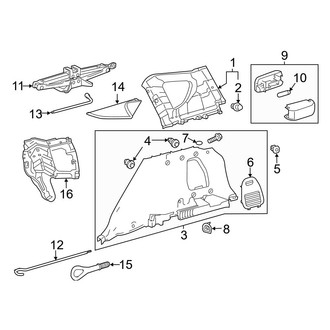 Toyota OE - Quarter Panel - Interior Trim (FULL HYBRID EV-GAS (FHEV) / Gas)