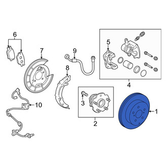 Toyota OE - Rear Disc Brake Rotor