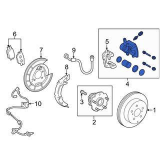 Toyota OE - Rear Right Disc Brake Caliper