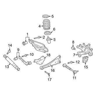 Toyota OE - Rear Suspension - Suspension Components (FWD)