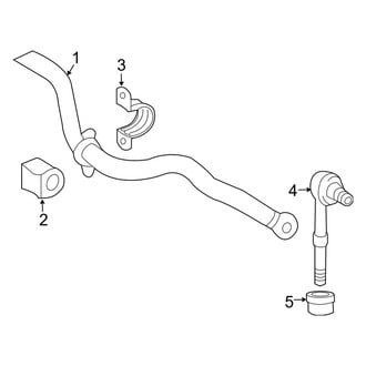 Toyota OE - Rear Suspension - Stabilizer Bar & Components (FWD)