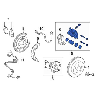 Toyota OE - Rear Left Disc Brake Caliper