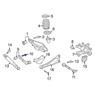 Toyota OE - Suspension Shock Absorber Bolt