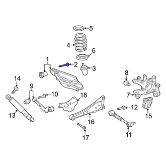 Toyota OE - Rear Lower Suspension Control Arm Bolt