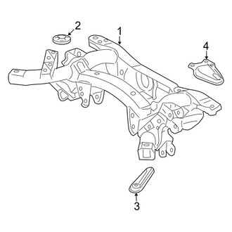 Toyota OE - Rear Suspension - Suspension Mounting (LE / Limited / SE / XLE AWD)