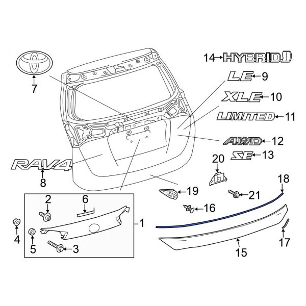 Liftgate Finish Panel Gasket