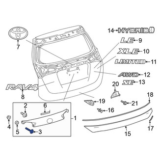Toyota OE - Deck Lid Finish Panel Bolt