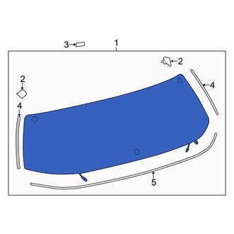 Toyota OE - Rear Liftgate Glass