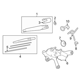 Toyota OE - Lift Gate - Wiper & Washer Components