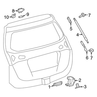 Toyota OE - Lift Gate - Lock & Hardware (W/O Power)