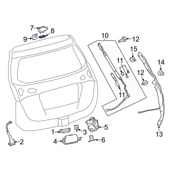 Liftgate Hinge Gasket