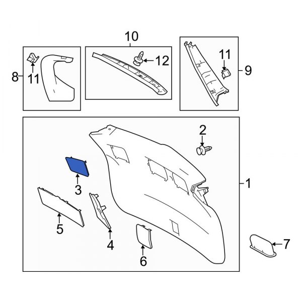 Liftgate Trim Cover