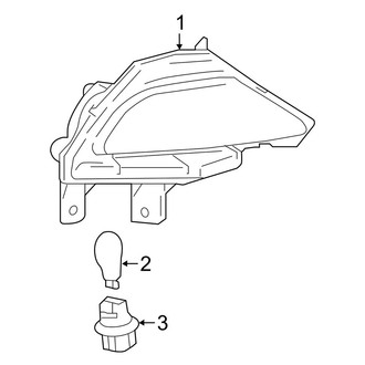 Toyota OE - Rear Lamps - Rear Fog Lamps & Reflex (FULL HYBRID EV-GAS (FHEV) / Gas)