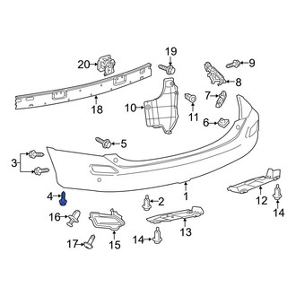 Toyota OE - Bumper Cover Screw