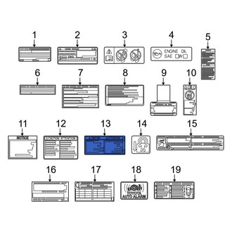 Toyota OE - Tire Information Label