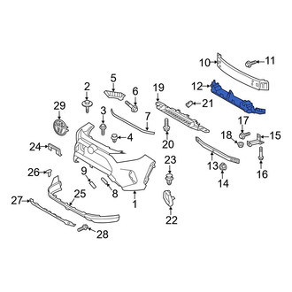 Toyota OE - Front Upper Bumper Impact Absorber