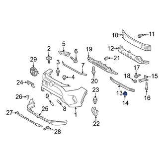 Toyota OE - Bumper Cover Reinforcement Nut
