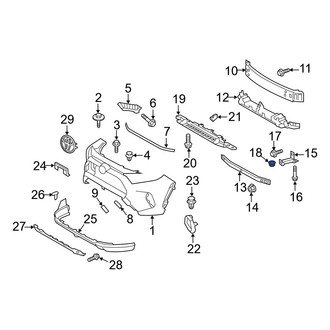 Toyota OE - Bumper Cover Reinforcement Nut