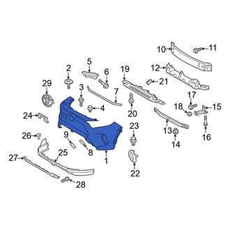 Toyota OE - Front Upper Bumper Cover