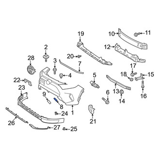 Toyota OE - Front Left Upper Tow Eye Cap