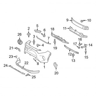 Toyota OE - Front Bumper & Grille - Bumper & Components