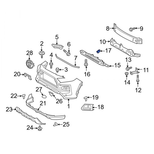 Radiator Support Splash Shield Seal