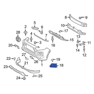 Toyota OE - Front Right Fog Light Trim