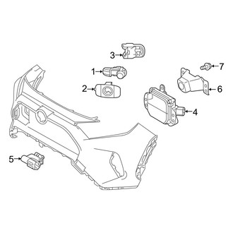 Toyota OE - Front Bumper & Grille - Electrical Components
