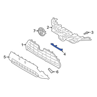 Toyota OE - Front Right Grille Molding