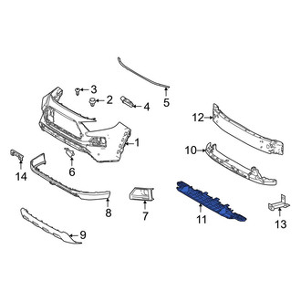 Toyota OE - Front Lower Bumper Impact Absorber