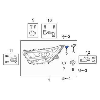 Toyota OE - Front Side Marker Light Bulb