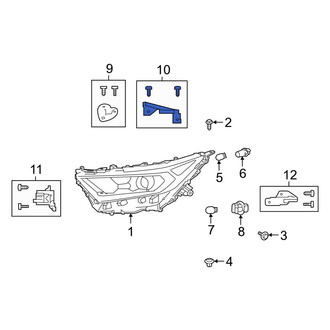 Toyota OE - Front Left Upper Outer Headlight Hardware Kit
