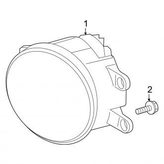 Toyota OE - Front Lamps - Fog Lamps (Round, With LED)