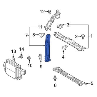 Toyota OE - Front Left Radiator Support Side Panel