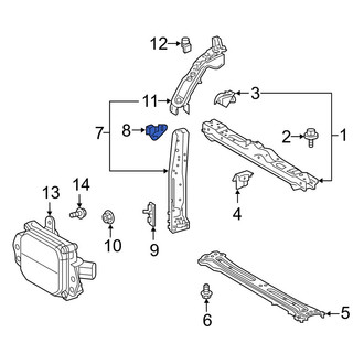Toyota OE - Left Upper Radiator Support Side Panel Bracket