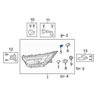 Toyota OE - Front Side Marker Light Bulb