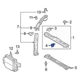 Toyota OE - Radiator Support Tie Bar Bracket