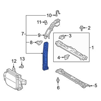 Toyota OE - Front Right Radiator Support Side Panel