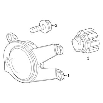 Toyota OE - Front Lamps - Fog Lamps (North America Built, Round, Type 2)