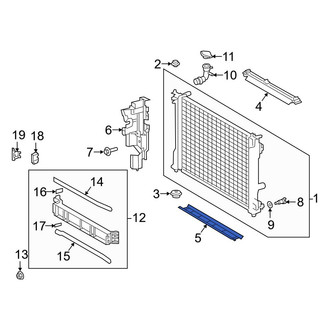 Toyota OE - Front Lower Radiator Support Air Deflector