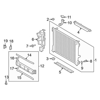 Toyota OE - Cooling - Radiator & Components (Radiator & Mounting), (Adventure / LE / Limited / TRD Off-Road / XLE / XLE Premium)
