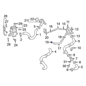 Toyota OE - Engine Coolant Bypass Pipe Clamp
