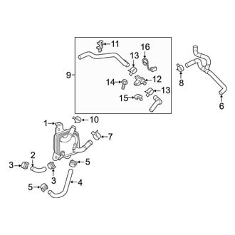 Toyota OE - Cooling - Trans Oil Cooler (Adventure / LE / Limited / XLE / XLE Premium)